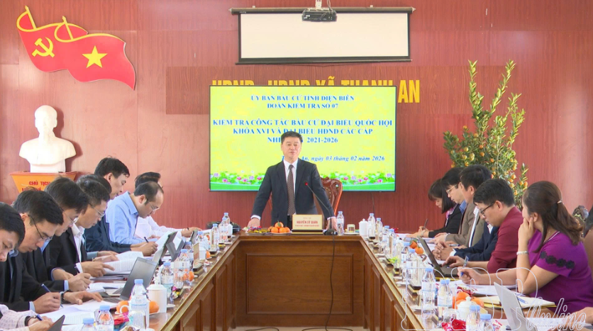 Ủy ban Bầu cử tỉnh kiểm tra công tác chuẩn bị bầu cử tại xã Thanh An